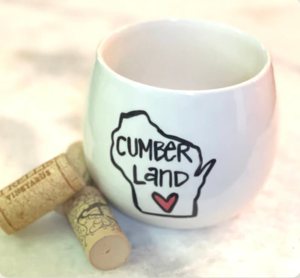 State Outline Wine Tumbler