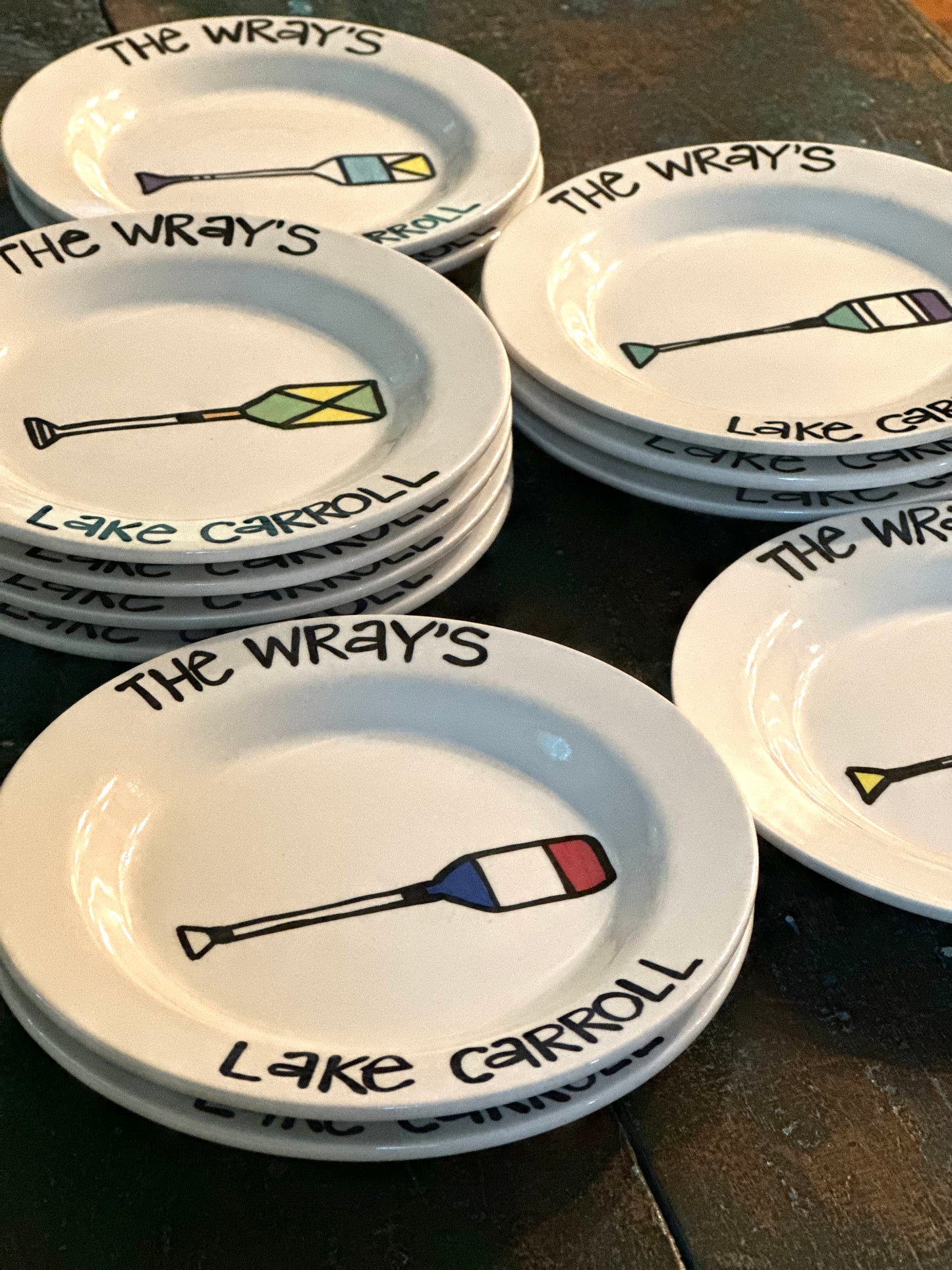 Custom Cabin Appetizer/Dessert Plates