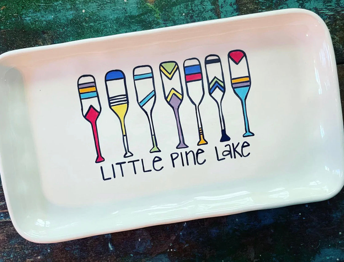 Large Custom Cottage Oars Platter
