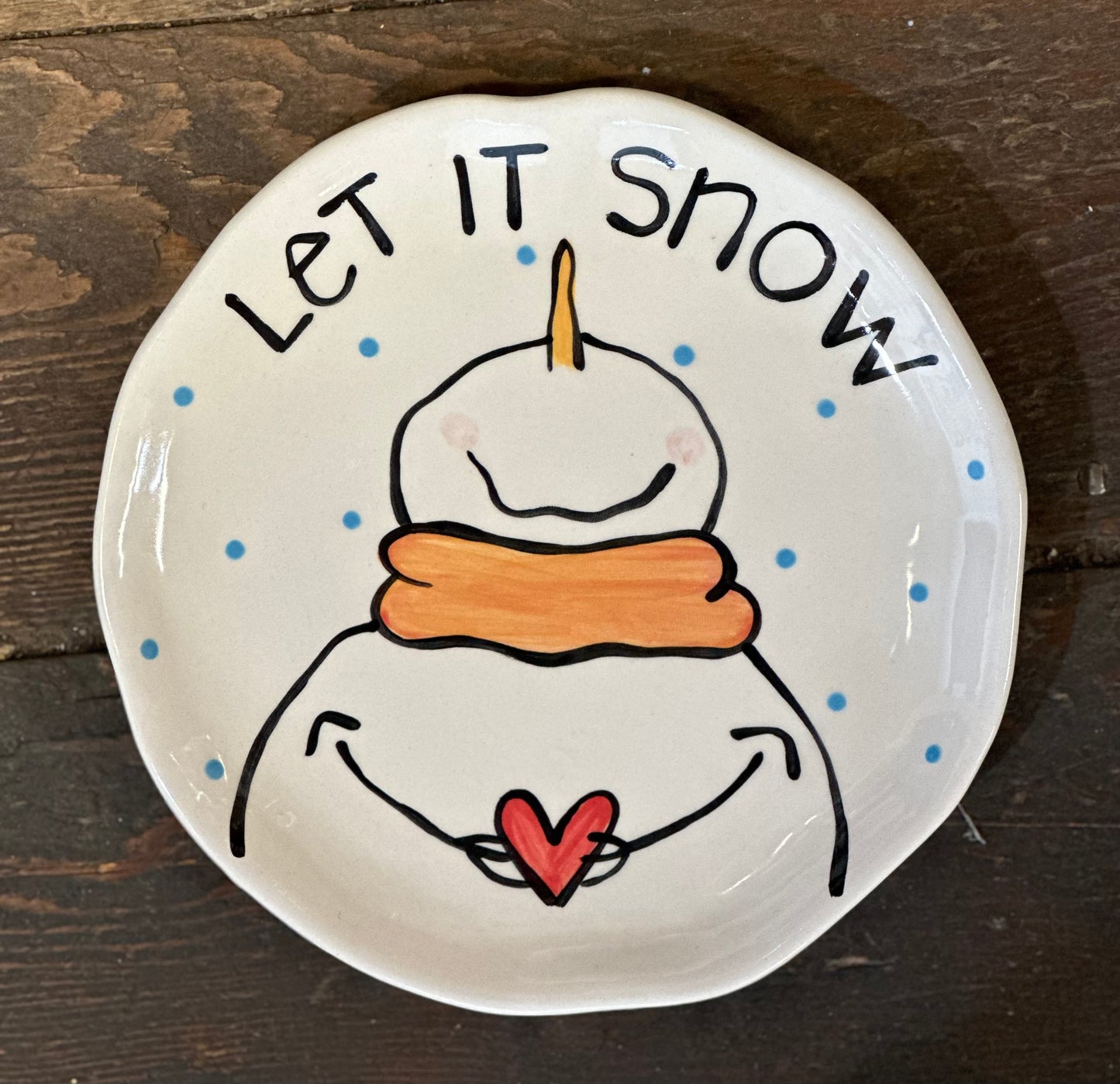 Basal Snowman Salad Plate