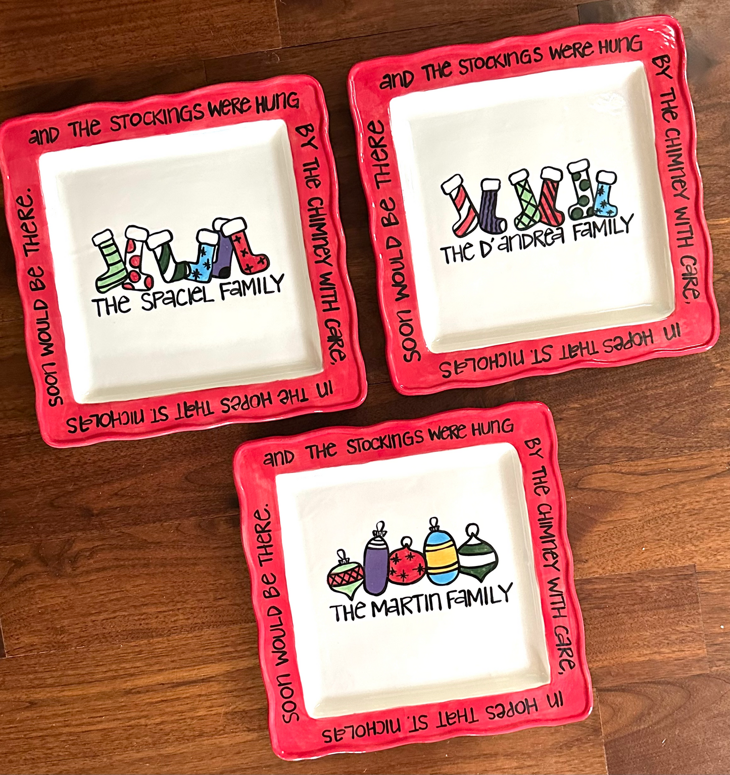 Ornament Square Wavy Custom Platter