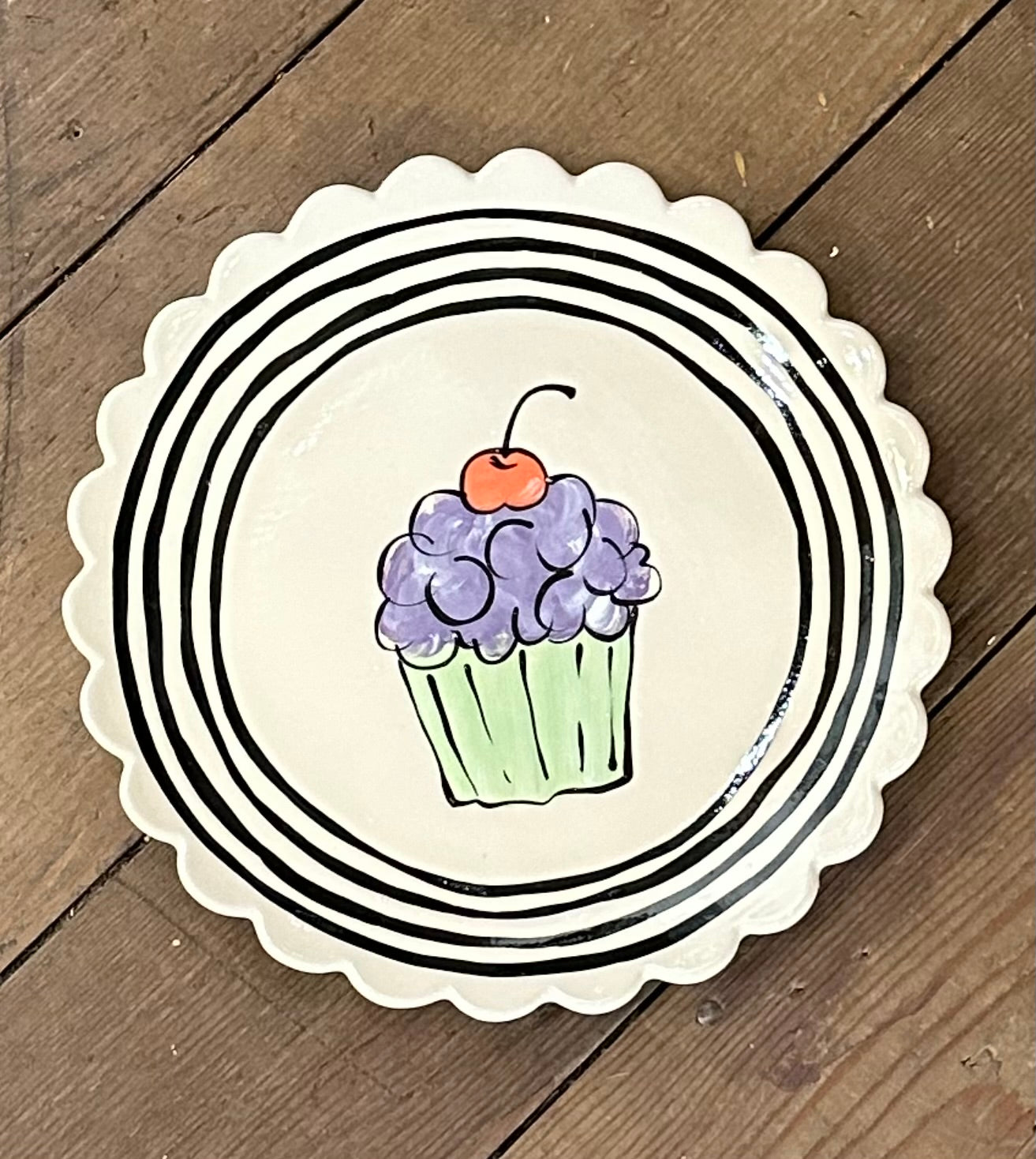 Blue Cupcake Kells Small Plate