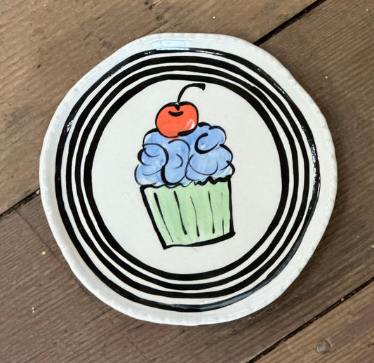 Blue Cupcake Kells Small Plate
