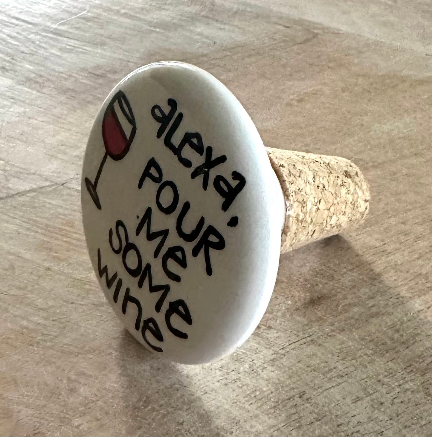 “Alexa, Pour me a glass of wine” Wine Stopper
