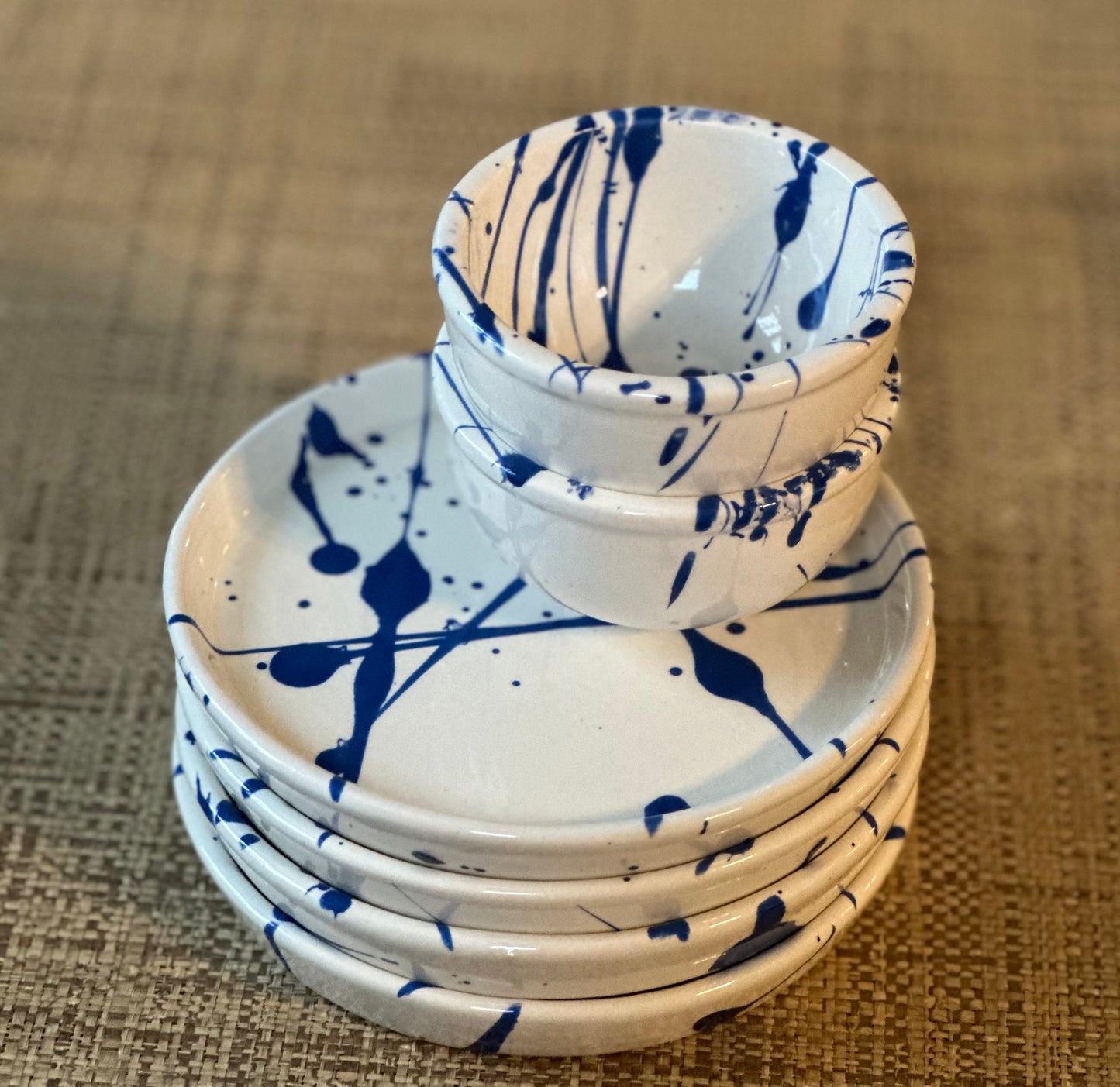 Blue and White pinch bowl