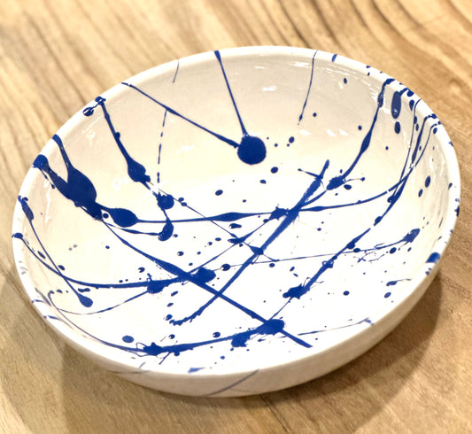 Blue And White individual pasta bowl