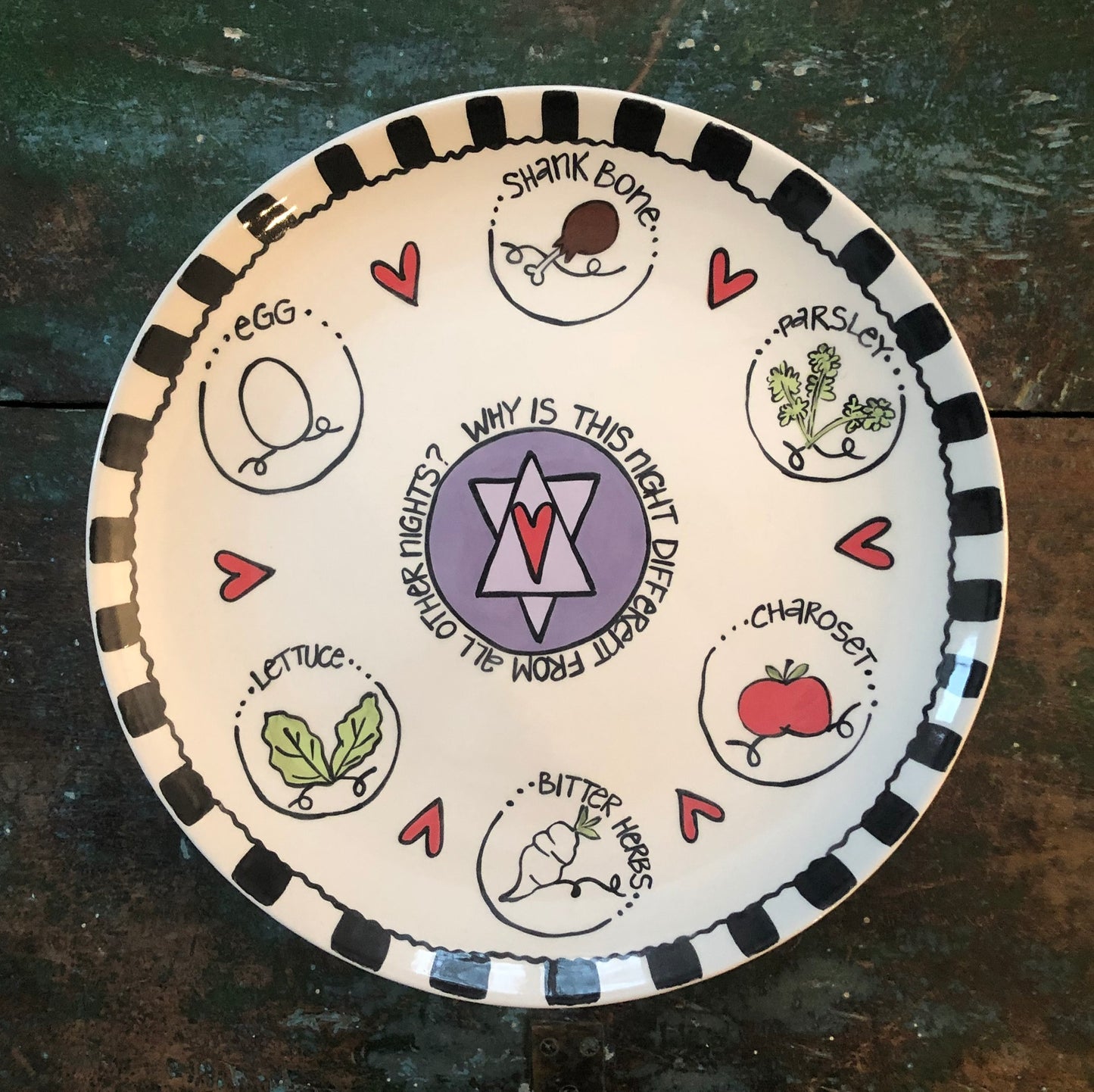 Why Is This Night Purple Sedar Plate