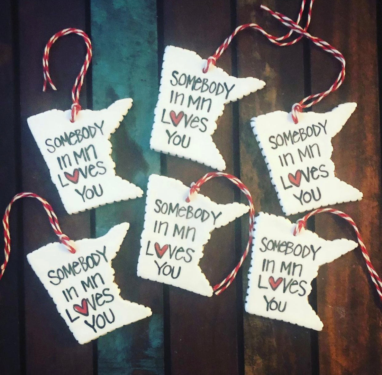 Somebody in MN Loves you Ornament