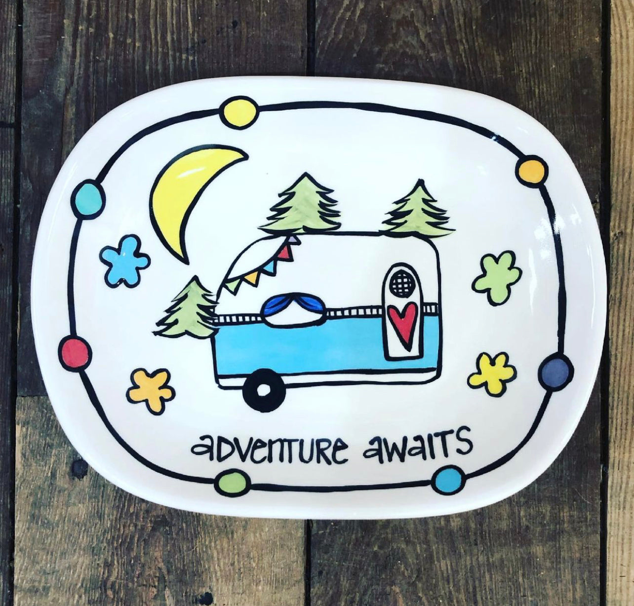 Adventure Awaits Squircle Plate