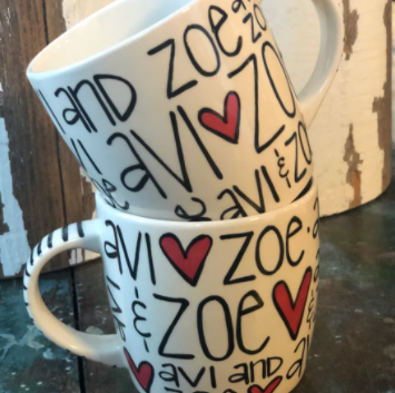 Wedding "Name" Mugs Set