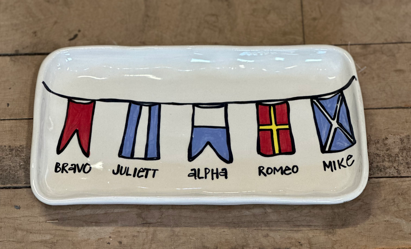 Nautical Flag Platter