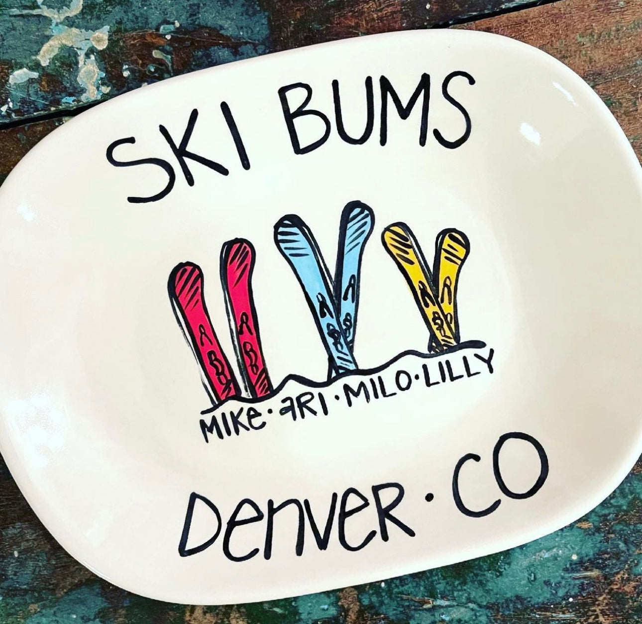 Ski Bum Squircle Platter