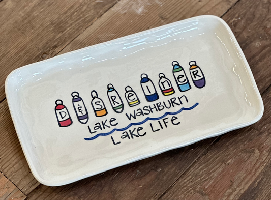 Large Custom Cottage Buoy Platter