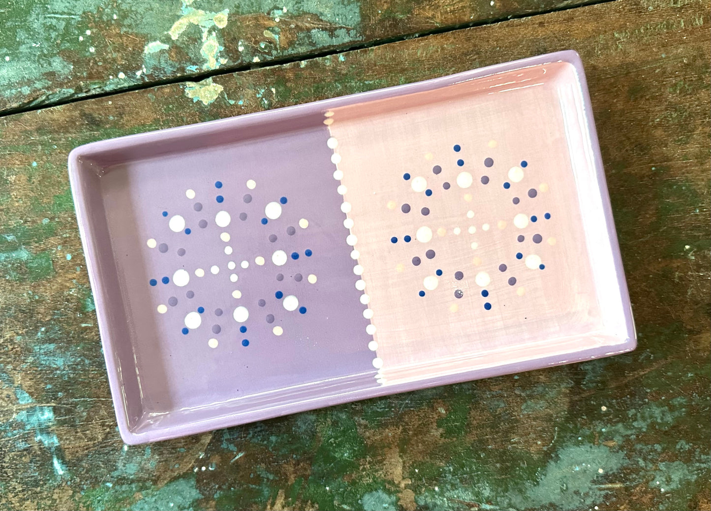 Purple Dot Art Tray