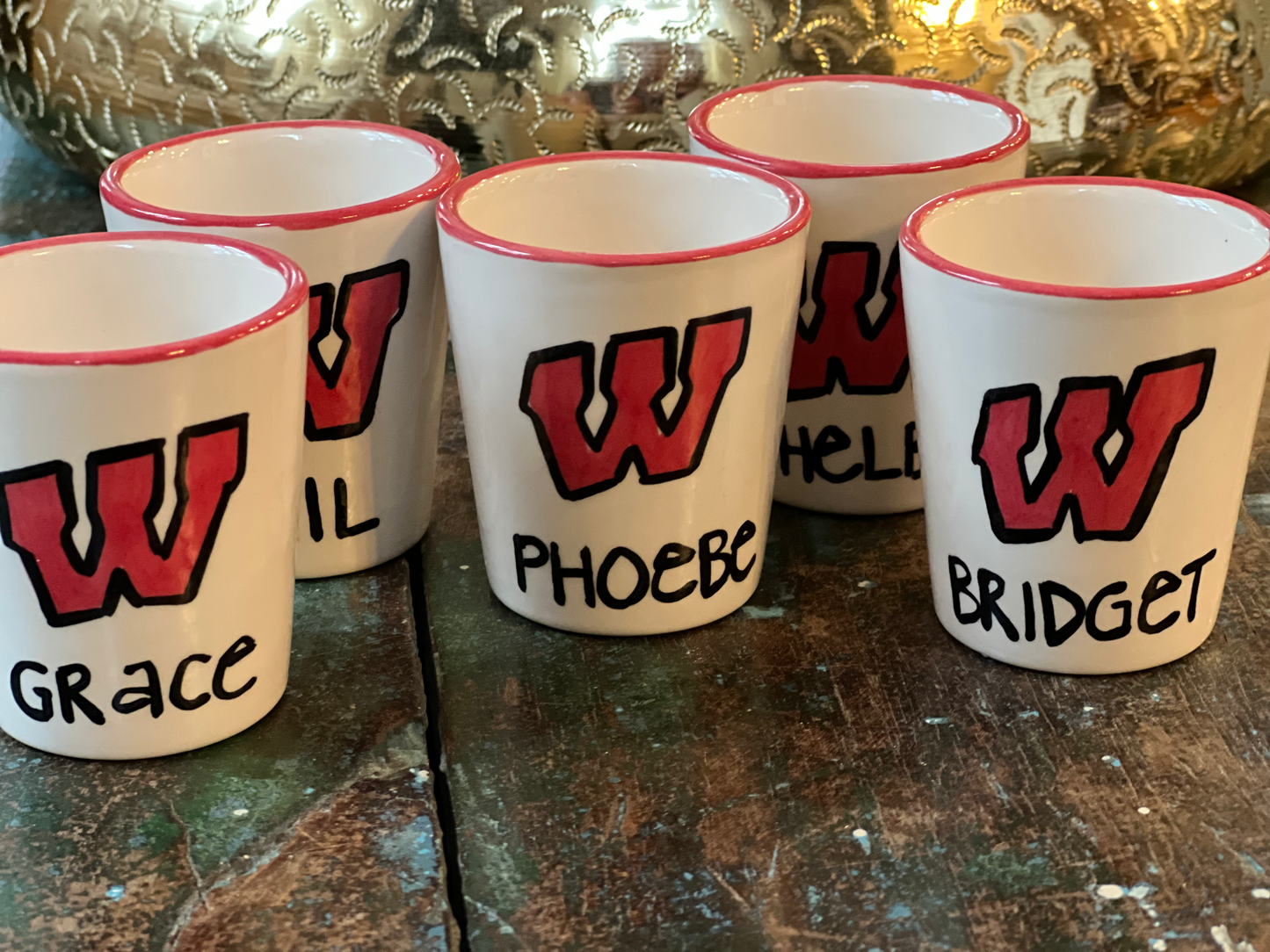 College Shot Glass