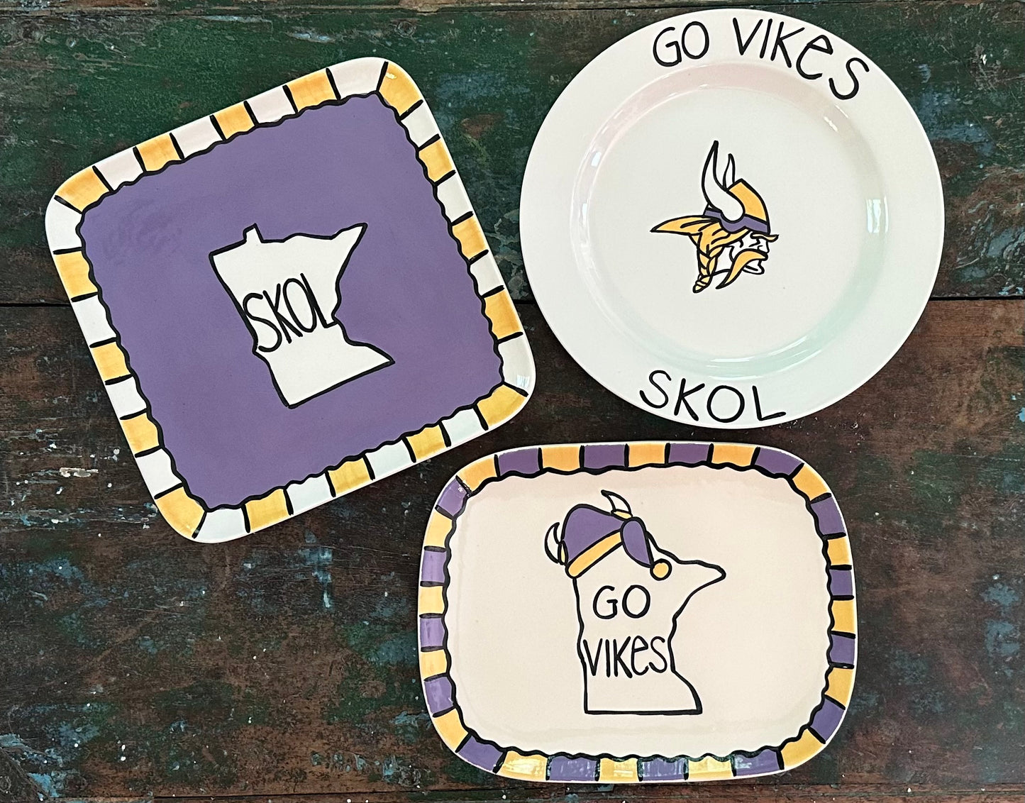 Square Squircle Vikings Platter