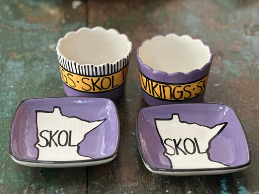 SKOL Vikings Ramekins