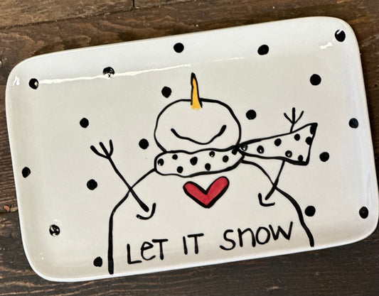 Let it Snow Neighborhood Plate