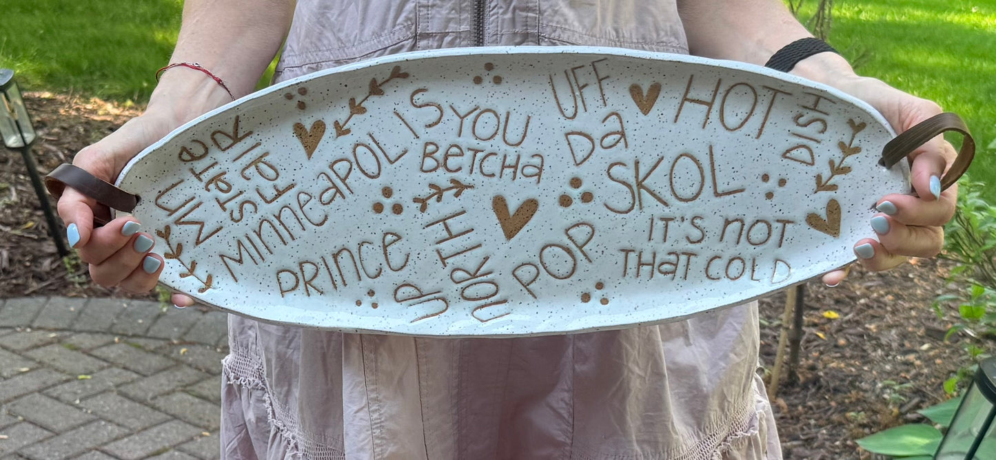 Hand-Built Minnesota Oval Platter