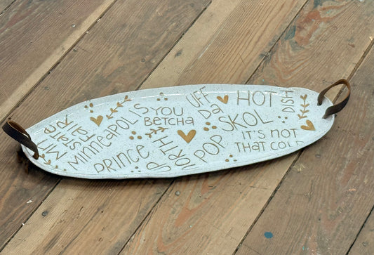 Hand-Built Minnesota Oval Platter