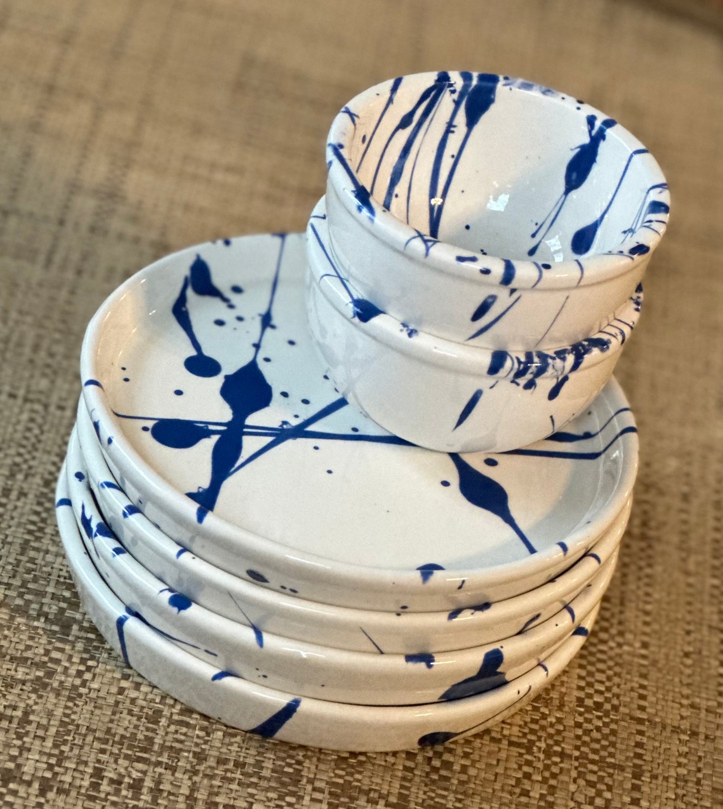 Blue And White small aspen plate