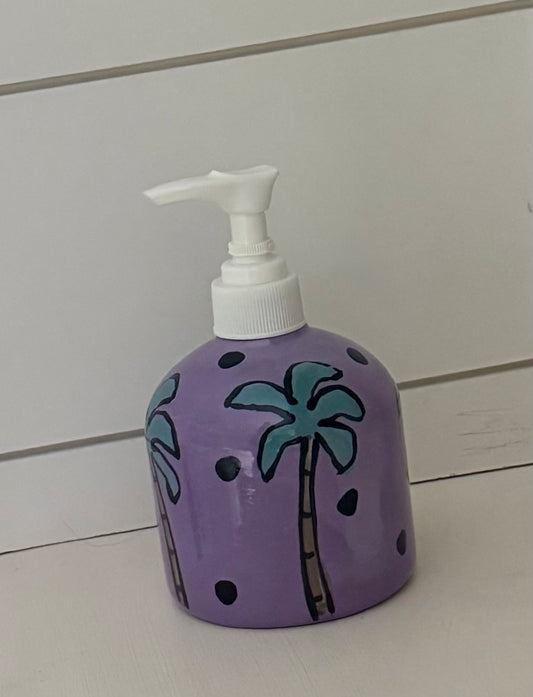 Palm Tree Soap Dispenser/purple