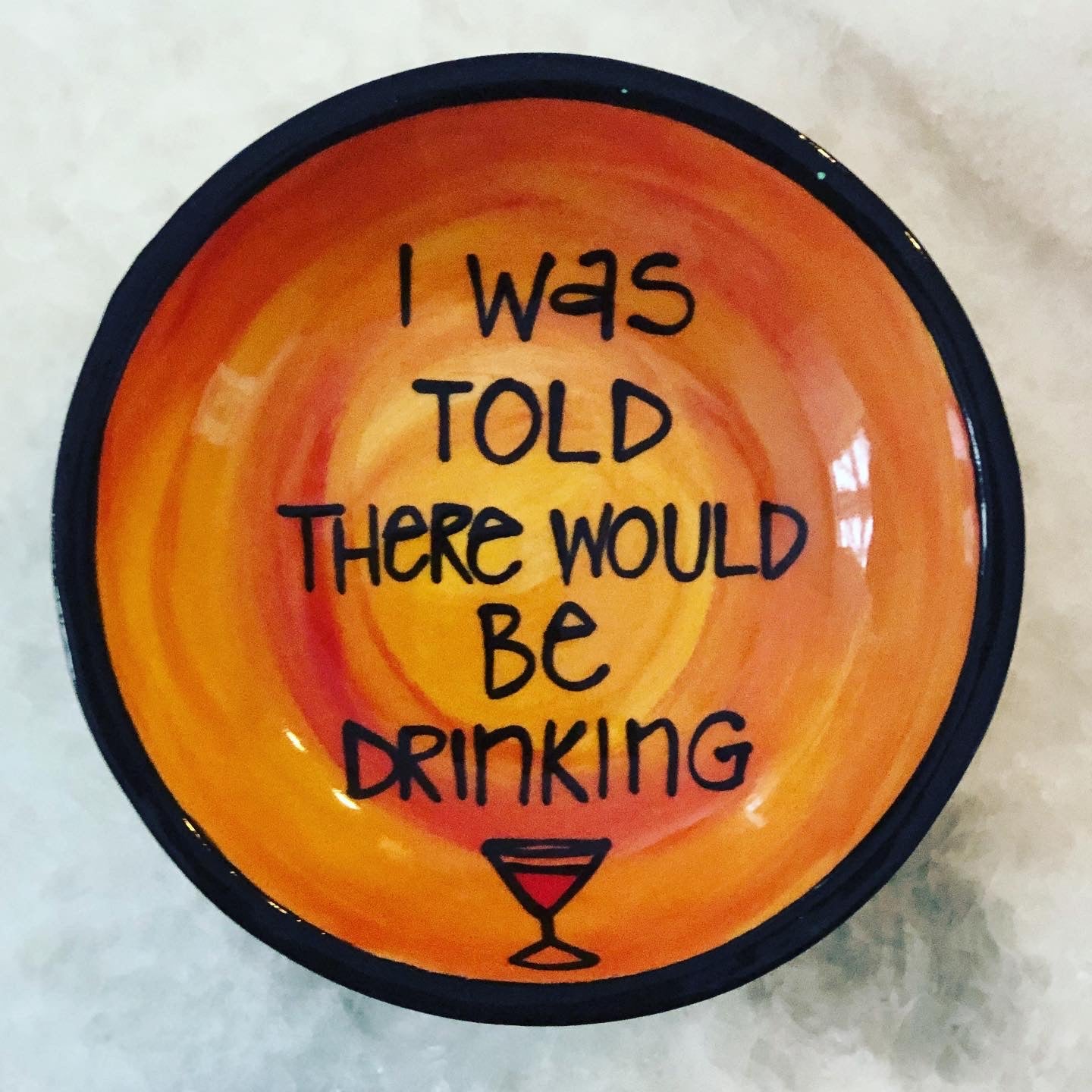 Drinking Perfect Quote Dish