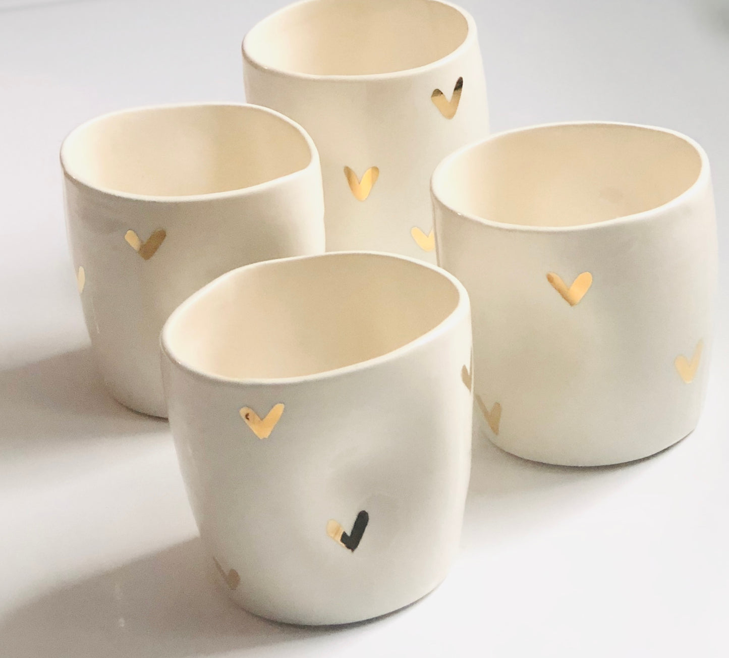 Gold Heart Tumbler