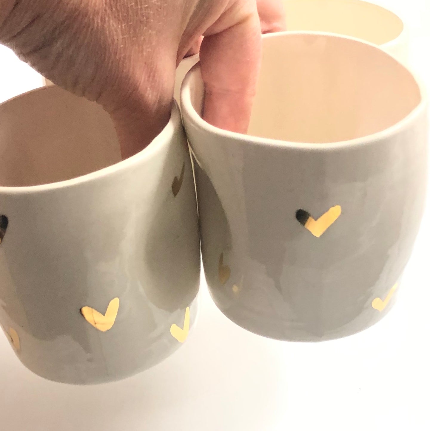Gold Heart Tumbler