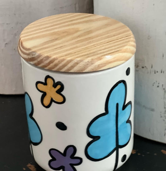 Playful Flower Canister