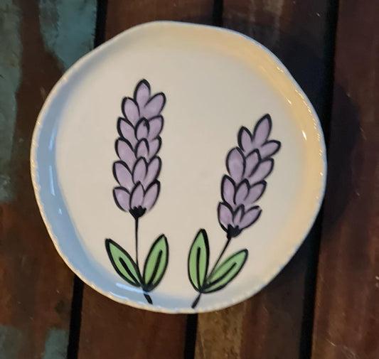 Lavender Flower Plate