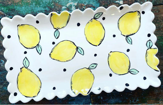Scalloped Lemon Platter