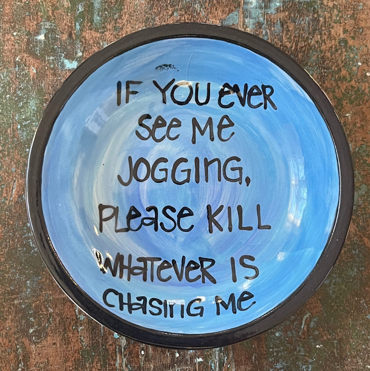 Jogging Perfect Quote Dish