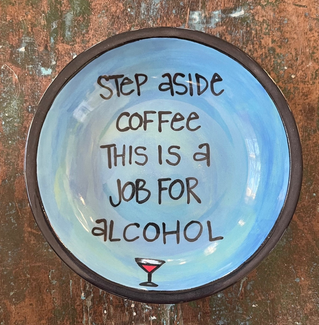 Step Aside Coffee, This is a Job for Alcohol - Funny Kitchen/Bar Towel
