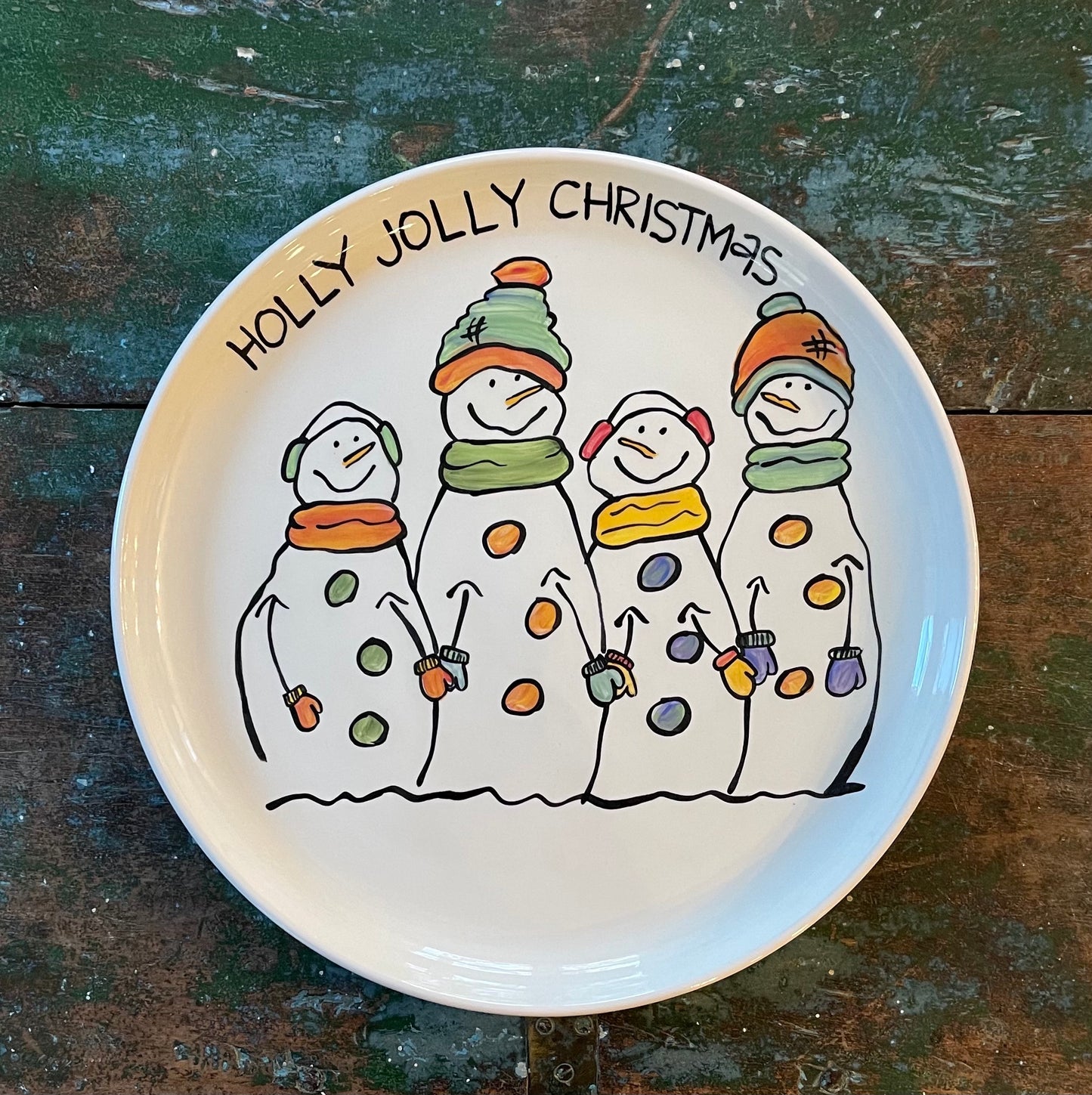 Snowman Family Platter