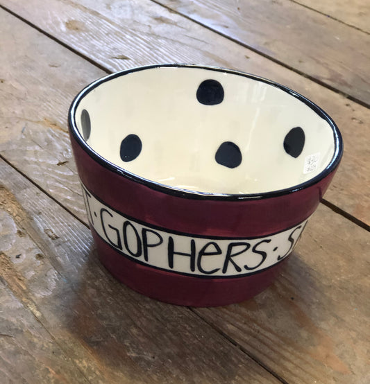 Tapered Bowl -Gophers