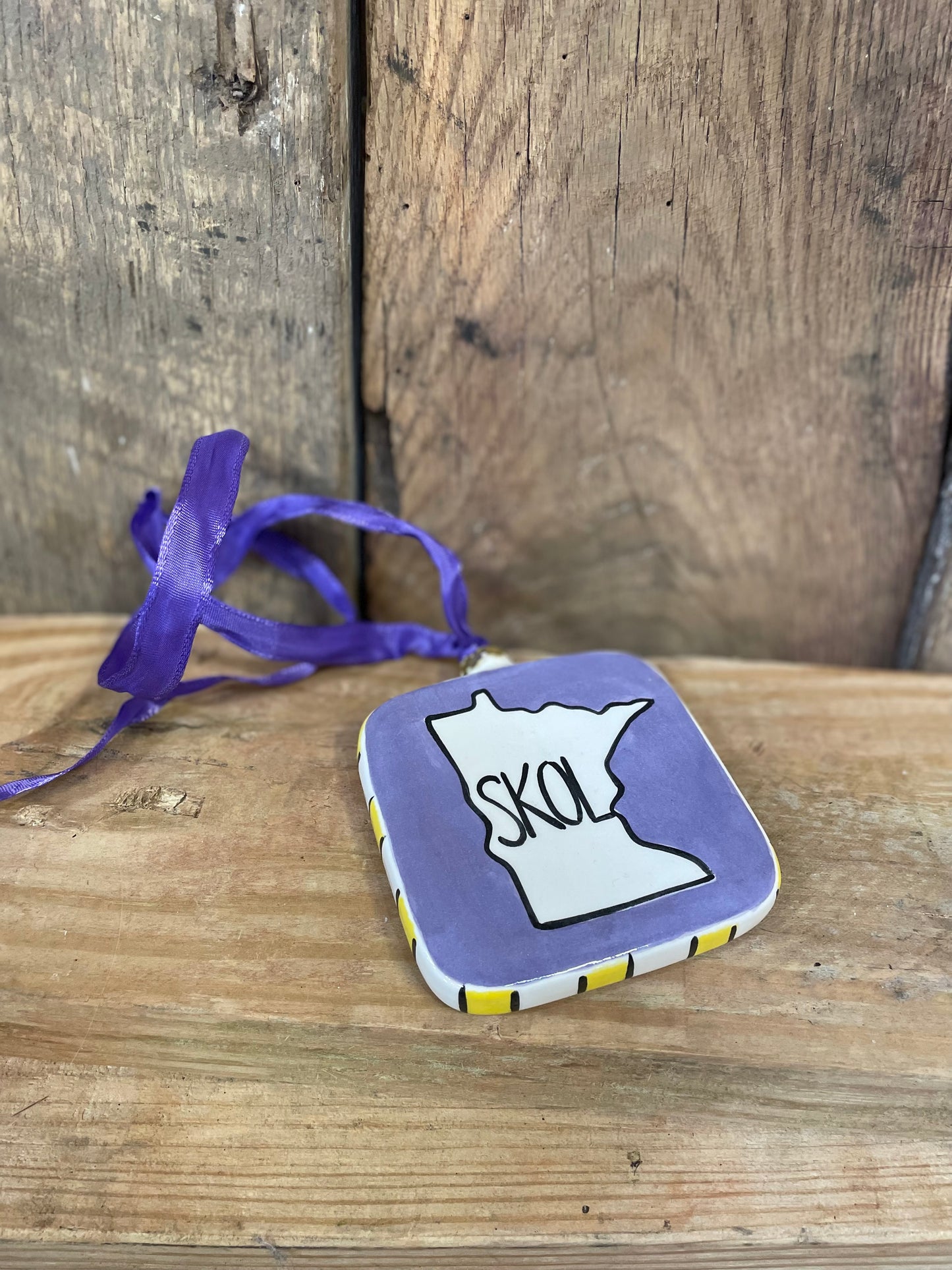 SKOL Square Ornament