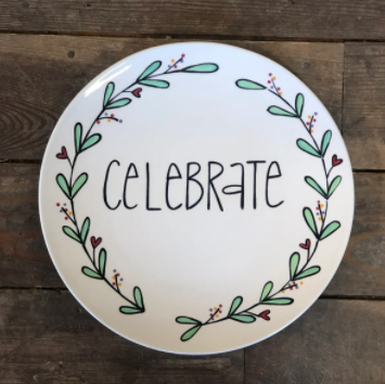 Celebrate Round Platter